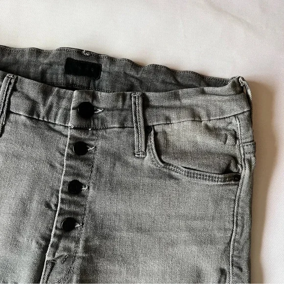 MOTHER | The Pixie - Supermoon - Grey Cropped Skinny Jeans Women’s Size 30 - Picture 3 of 9